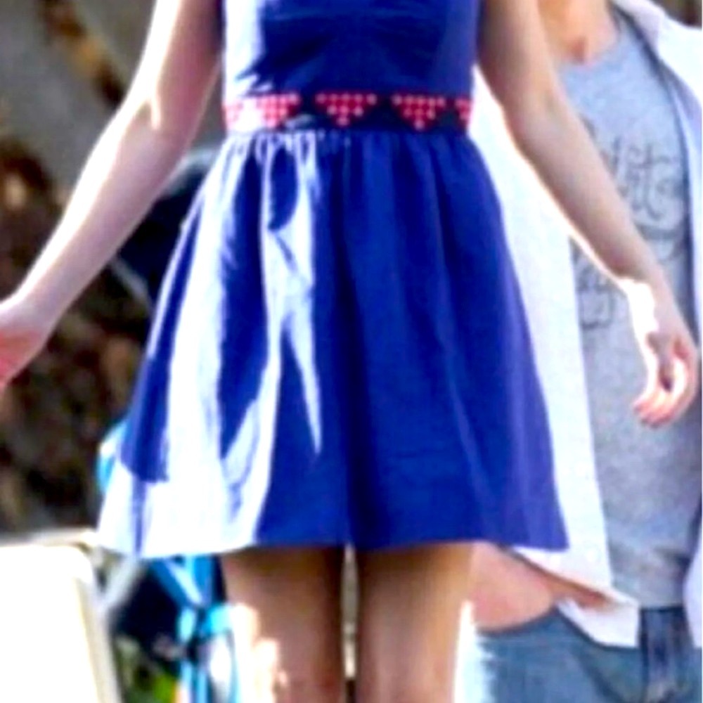 Anthropologie Floreat blue fairy cake dress